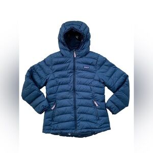 Patagonia Size XL, 14, Reversible Hi-Loft Down Sweater Hoodie Puffer Coat